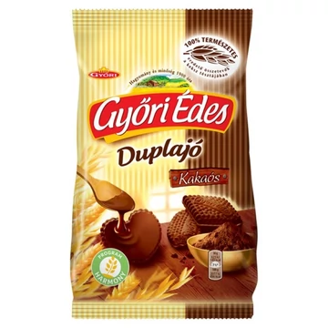 GYŐRI ÉDES DUPLAJÓ MÁRT.KEKSZ KAKAÓ 150G