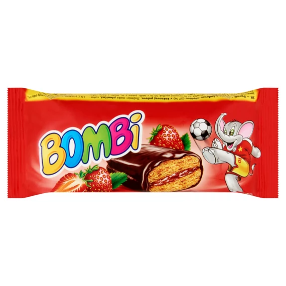 Bombi puszedli szelet - epres 50g
