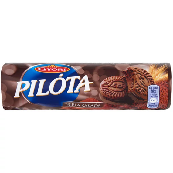 PILÓTA TÖLTÖTT KEKSZ TRIPLA KAKAÓS 180G