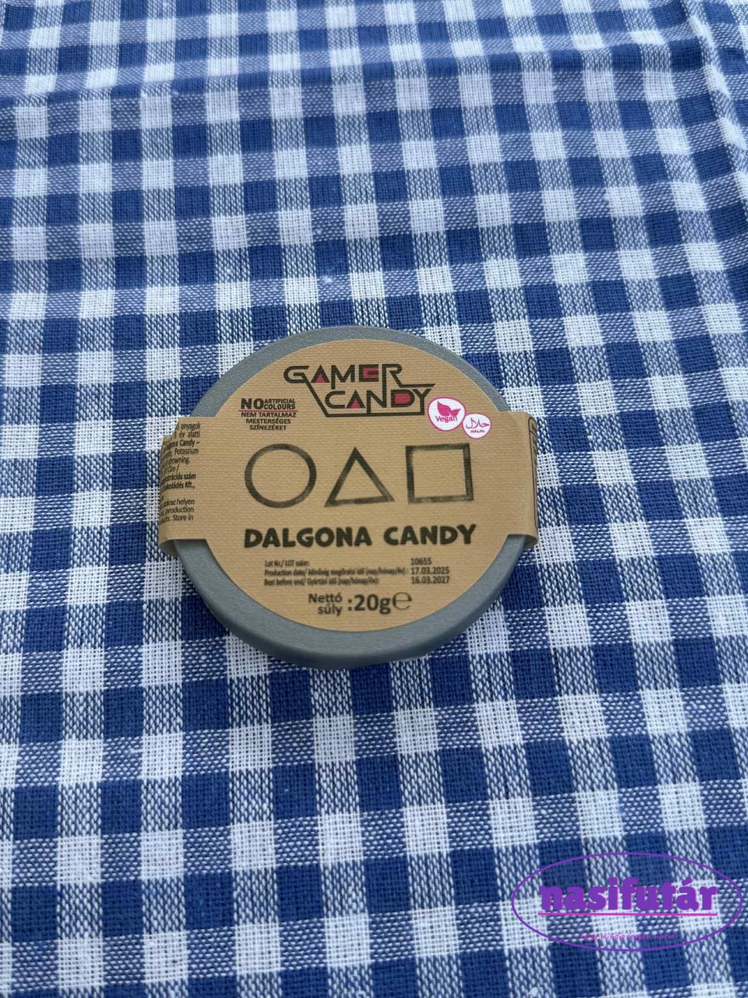 Dalgona 20g Squid Game cukorka