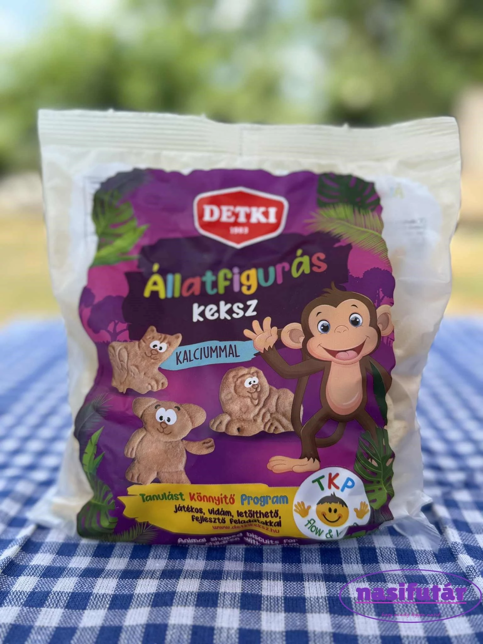 Detki állatfigurás háztartási keksz gyerekeknek kalciummal 160 g