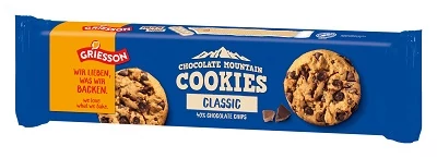 Griesson 150G Cookies Classic Csokidarabos Vegán Keksz