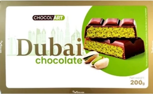 Chocolart Dubai csokoládé 200g nettó 